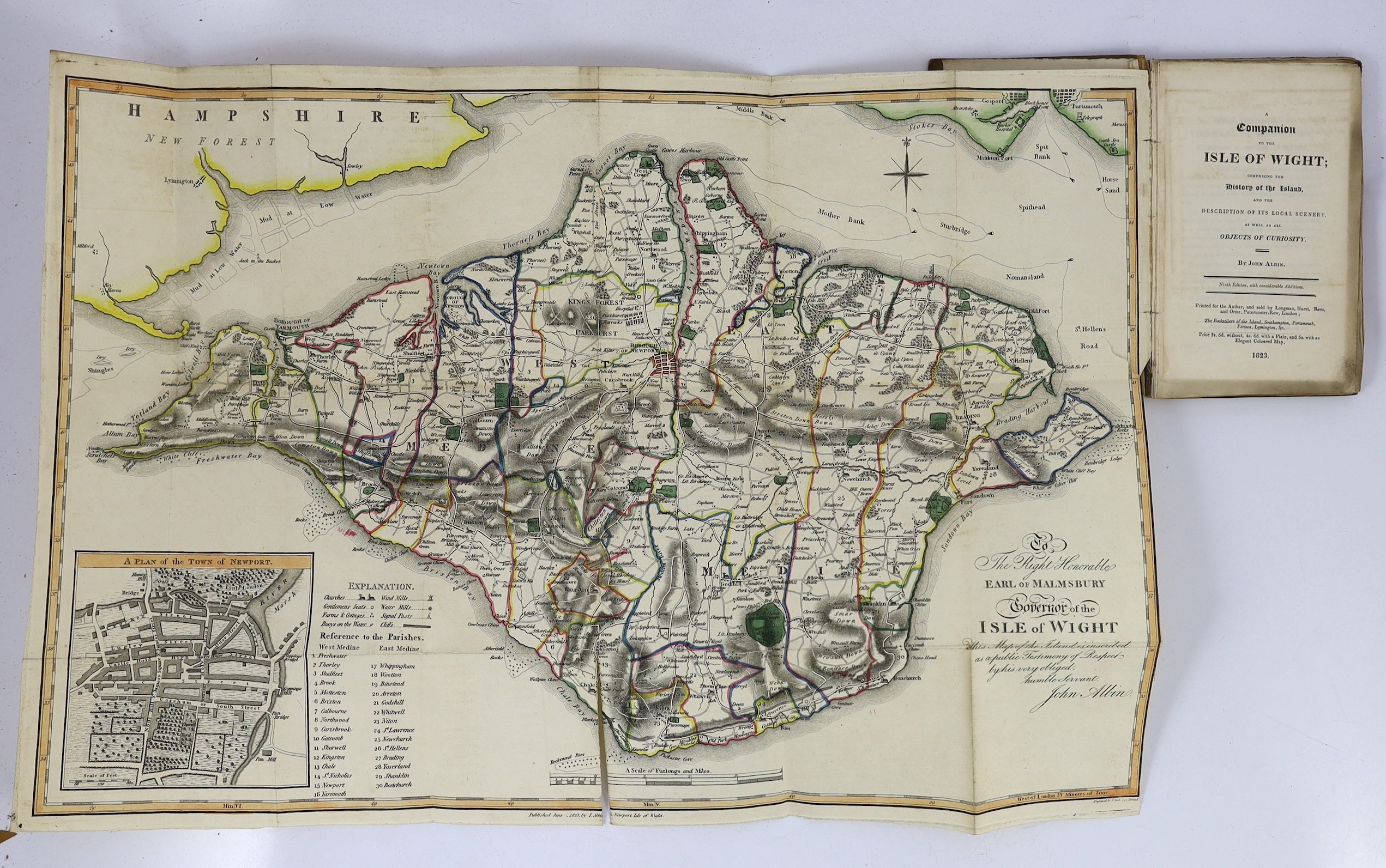 ISLE OF WIGHT: Brannon George - The Pleasure - Visitor's Companion in Surveying the Isle of Wight. Pointing out the best plan for seeing every remarkable object ... within the shortest time.